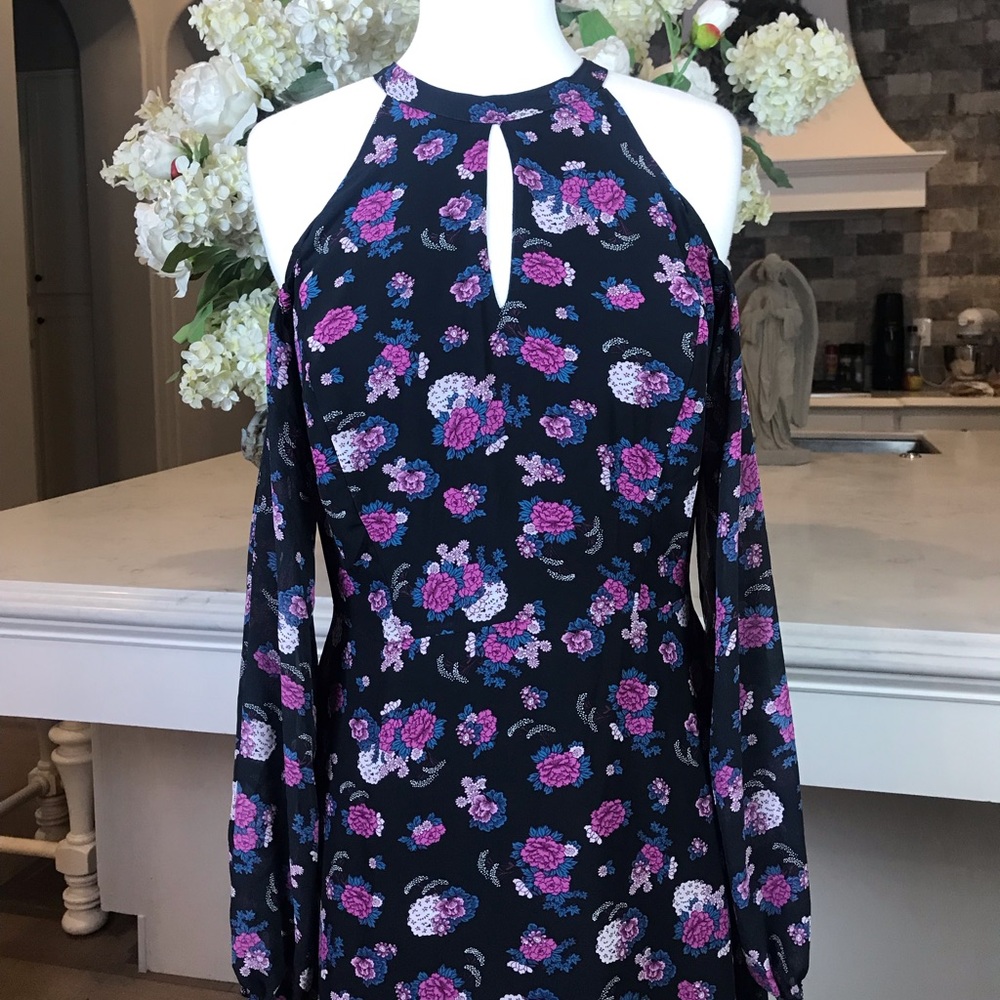 NWT Bar III floral long sleeve maxi dress (SMALL)